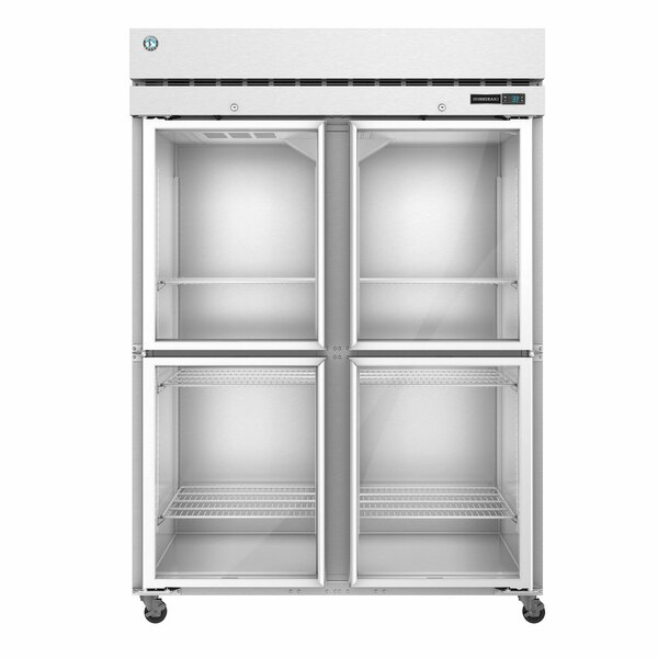 Hoshizaki America Refrigerator, Two Section Upright, Half Glass Doors with Lock R2A-HG